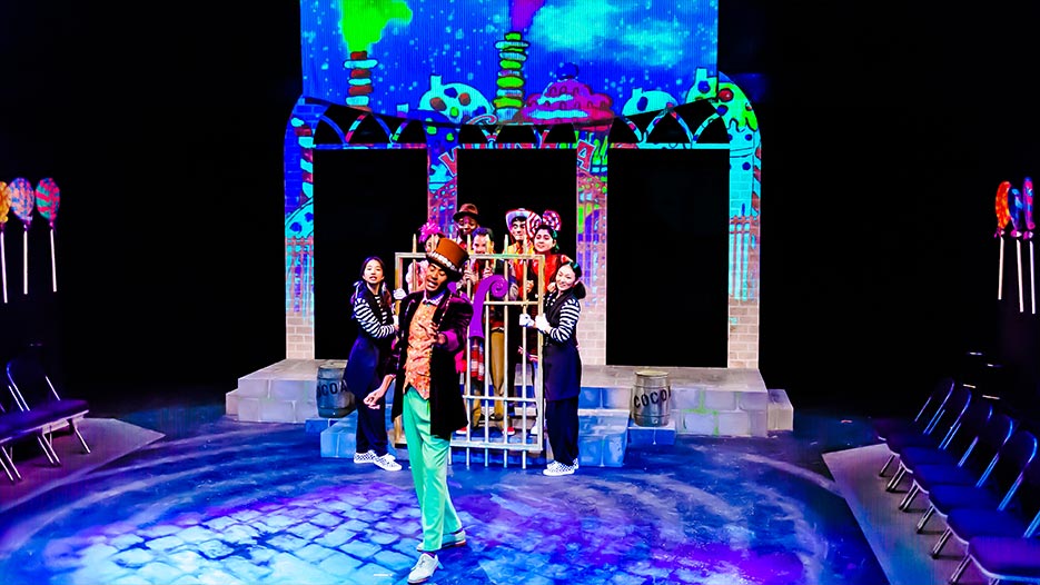 Roald Dahl’s WILLY WONKA – TYA Version play - video & projection design portfolio